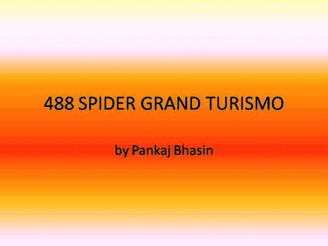 FERRARI 488 SPIDER GRAN TURISMO