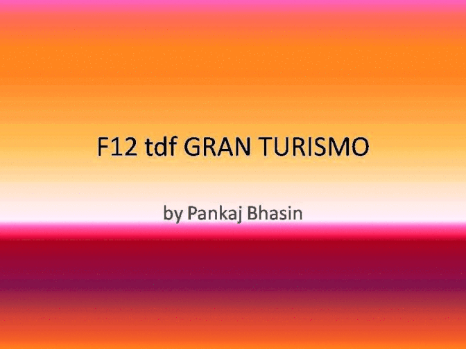 FERRARI F12 TDF GRAN TURISMO