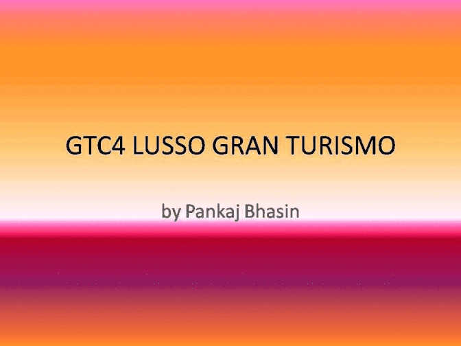 FERRARI GTC4 LUSSO GRAN TURISMO