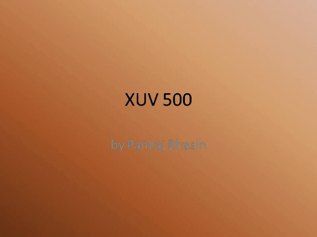MAHINDRA XUV 500