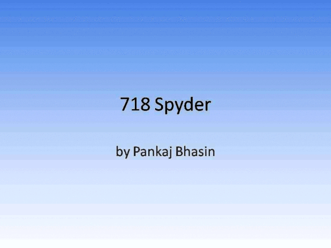 PORSCHE 718 Spyder