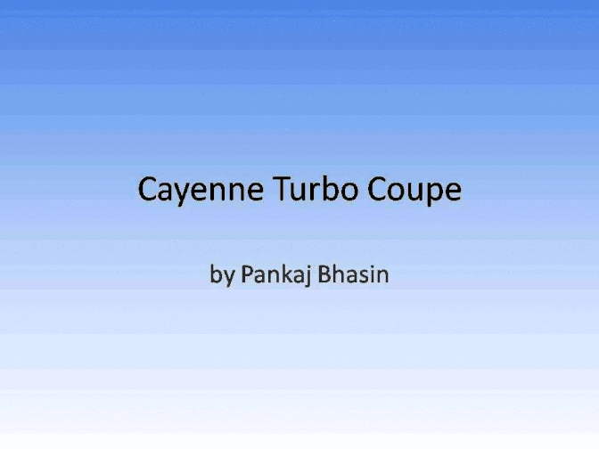 PORSCHE Cayenne Turbo Coupe