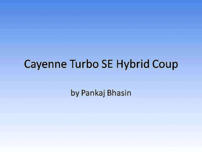 PORSCHE Cayenne Turbo S E Hybrid Coupe