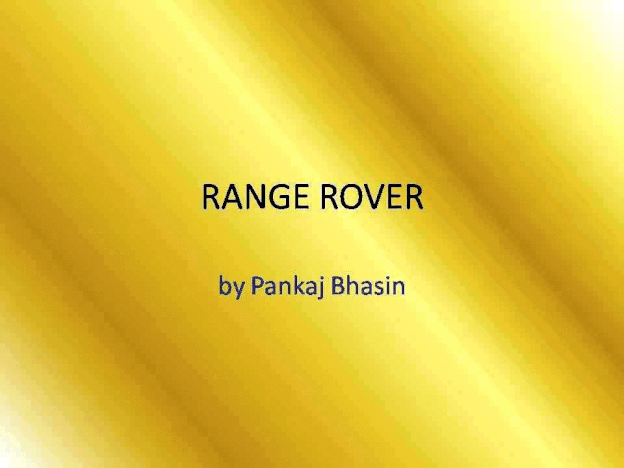 RANGE ROVER RANGEROVER